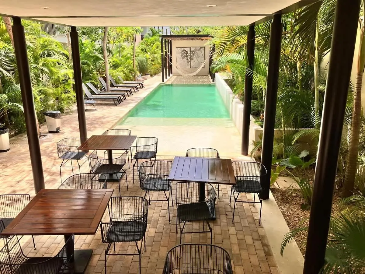 Apartment Tulum Center Family Double Suite Four Guest With Free Parking Pool Ac Kitchenette Near Beach